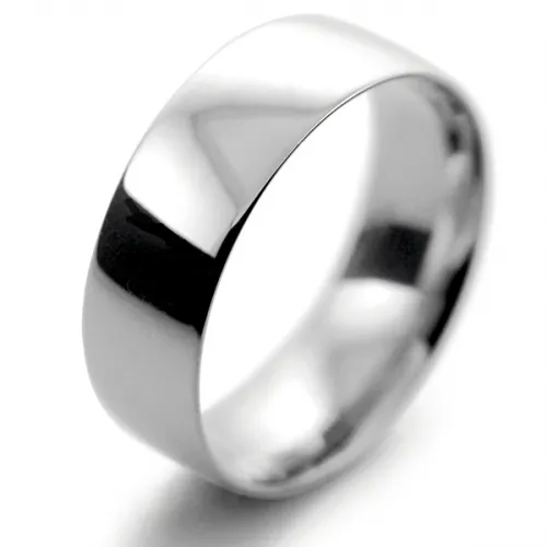 Court Light 7mm Palladium Mens Wedding Band